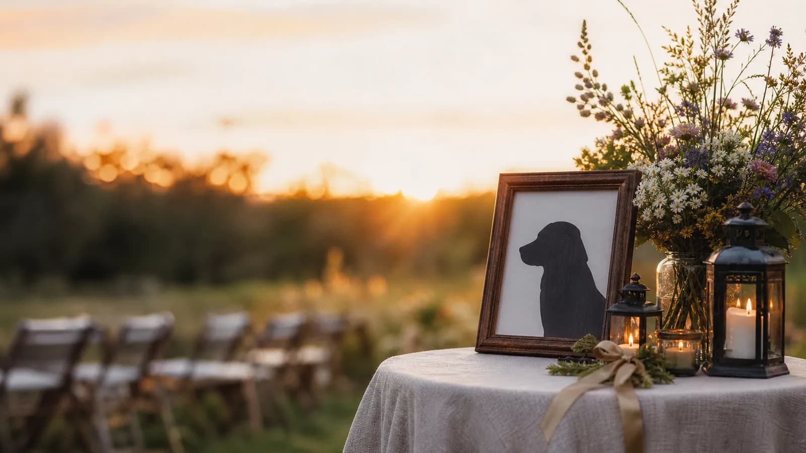 All Pets remembrance objects — AI-created editorial image, not a provider or facility